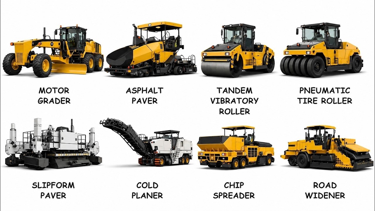 Heavy construction equipment and machinery